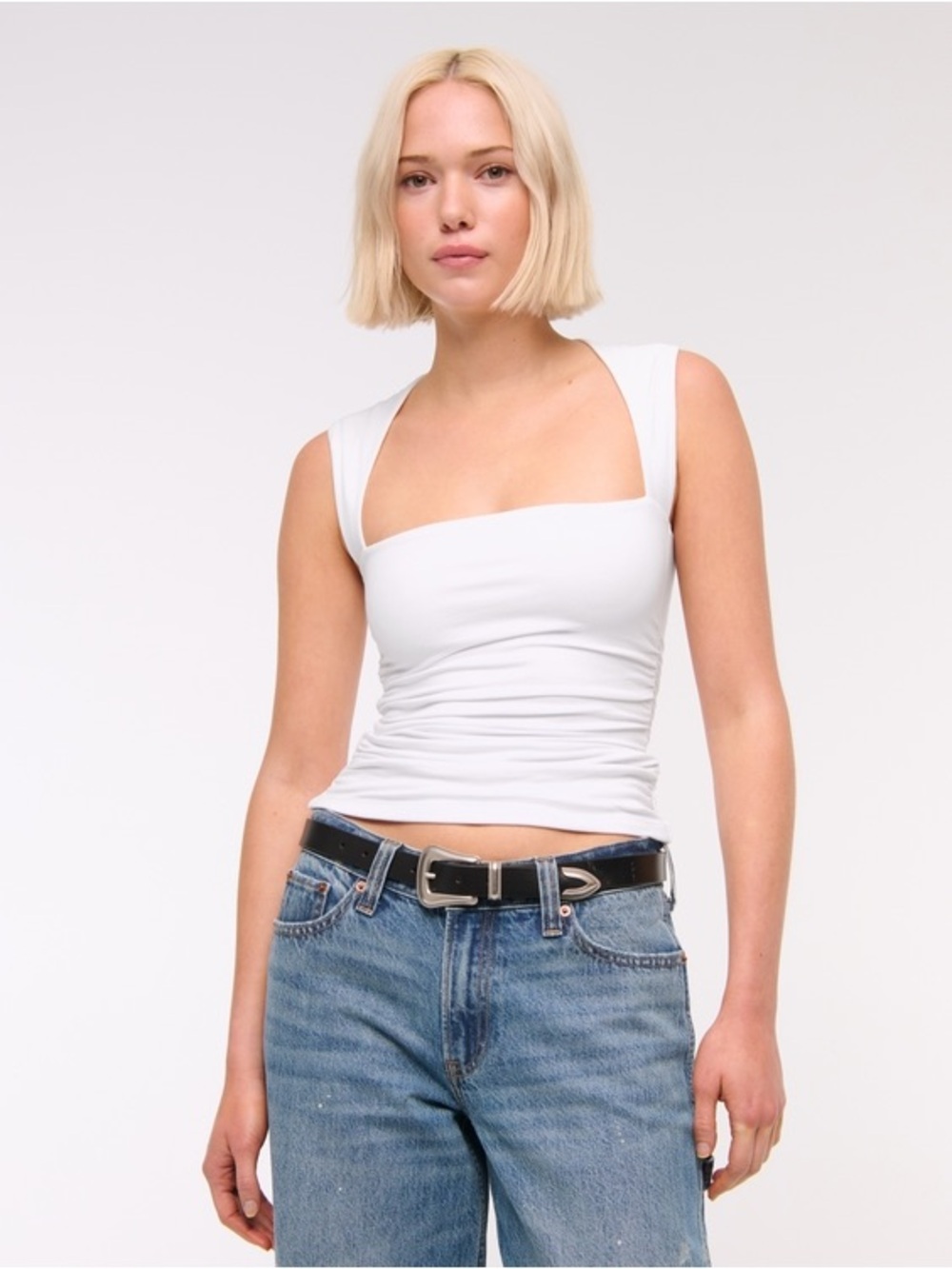 Abercrombie & Fitch The A&F Ava Top White